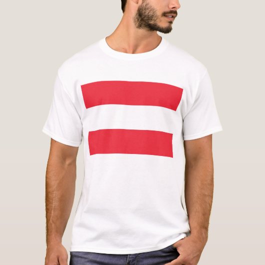 T Shirt met vlag van Oostenrijk (Voorkant)