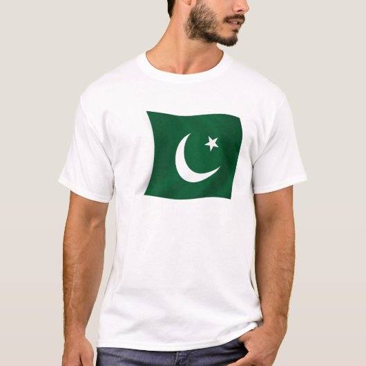 T-shirt met vlag van Pakistan (Voorkant)