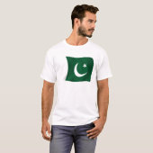 T-shirt met vlag van Pakistan (Voorkant volledig)