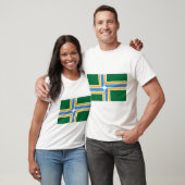 T Shirt met vlag van Portland, Oregon (Unisex)