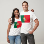 T Shirt met vlag van Portugal (Unisex)