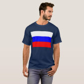 T Shirt met vlag van Rusland (Voorkant volledig)