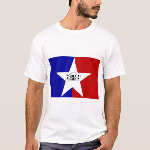 T Shirt met vlag van San Antonio City, Texas, Vere