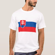 T Shirt met vlag van Slowakije