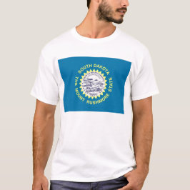 T Shirt met vlag van South Dakota State USA