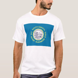 T Shirt met vlag van South Dakota State USA