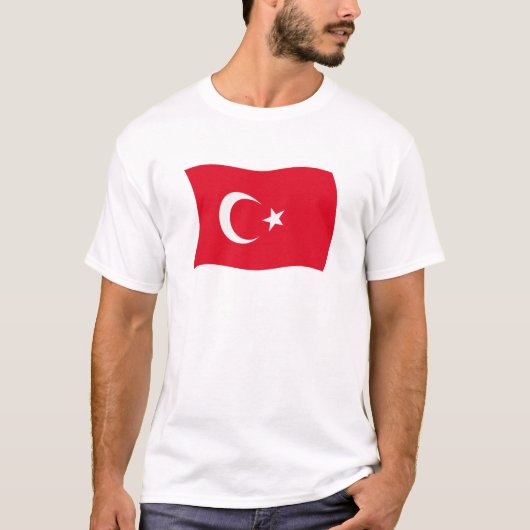 T-shirt met vlag van Turkije (Voorkant)