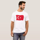 T-shirt met vlag van Turkije (Voorkant volledig)