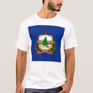 T Shirt met Vlag van Vermont State USA