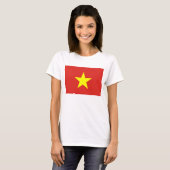 T-Shirt met vlag van Vietnam (Voorkant volledig)
