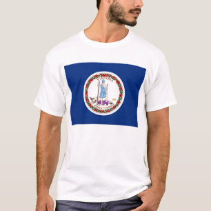 T Shirt met vlag van Virginia State USA
