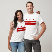 T Shirt met vlag van Washington DC - Verenigde Sta (Unisex)