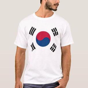 T Shirt met vlag van Zuid-Korea