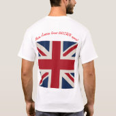 T-shirt met vlaggen van de VS en de Union Jack (Achterkant)