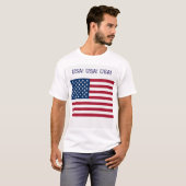 T-shirt met vlaggen van de VS en de Union Jack (Voorkant volledig)