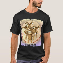 T-shirt met vliegende apen