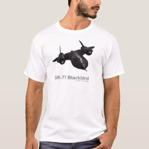 T-shirt met vliegtuigkunst “SR-71 Blackbird "