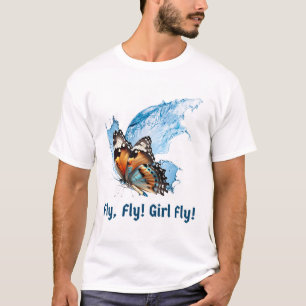 T-shirt met vlinder
