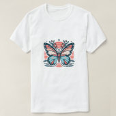 T-shirt met vlinder (Design voorkant)