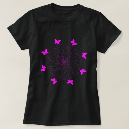T-shirt met vlinders (Design voorkant)
