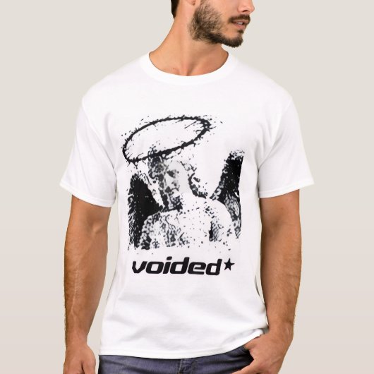 T-shirt met voided y2k-straatstijl (Voorkant)