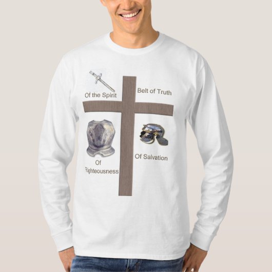 T-shirt met volledige wapenrusting van God (Voorkant)