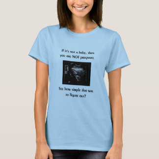 T-shirt met voorbedachten rade (baby echografie)