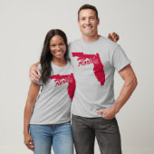 T-shirt met vorm van de staat Florida (Unisex)