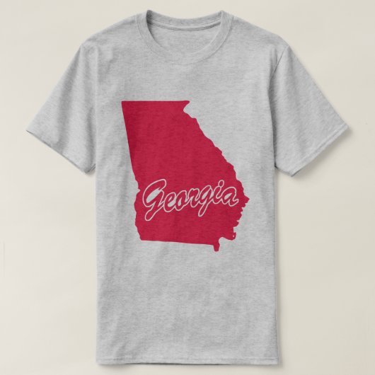 T-shirt met vorm van de staat Georgia (Design voorkant)