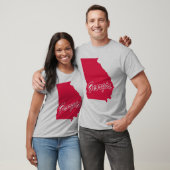 T-shirt met vorm van de staat Georgia (Unisex)