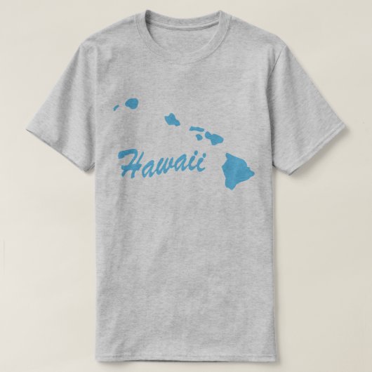 T-shirt met vorm van de staat Hawaii (Design voorkant)