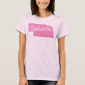 T-shirt met vorm van de staat Nebraska (Voorkant)