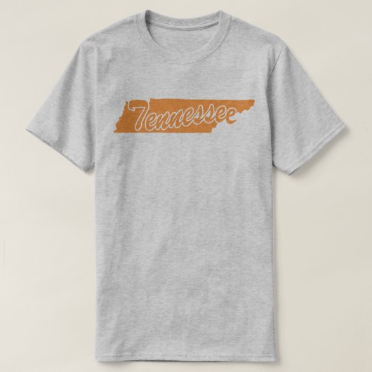 T-shirt met vorm van Tennessee (Design voorkant)