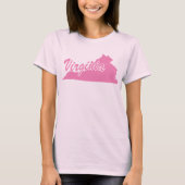 T-shirt met vorm van Virginia (Voorkant)