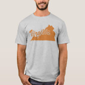 T-shirt met vorm van Virginia (Voorkant)