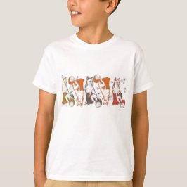 T-shirt met vos en vrienden voor jongens en meisje