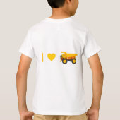 T-shirt met vrachtwagen voor peuters (Achterkant)