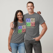 T-shirt met vredes (Unisex)