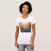 T-shirt met vredescitaat (Voorkant volledig)