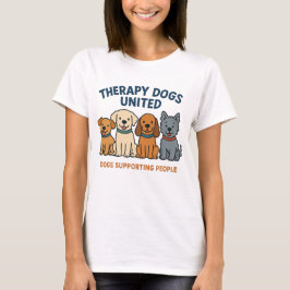 T-shirt met vrouw en haar charmante honden die men