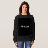 T-shirt met vrouwelijke kracht citaat (Voorkant volledig)