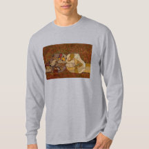 T-shirt met vuiststoot