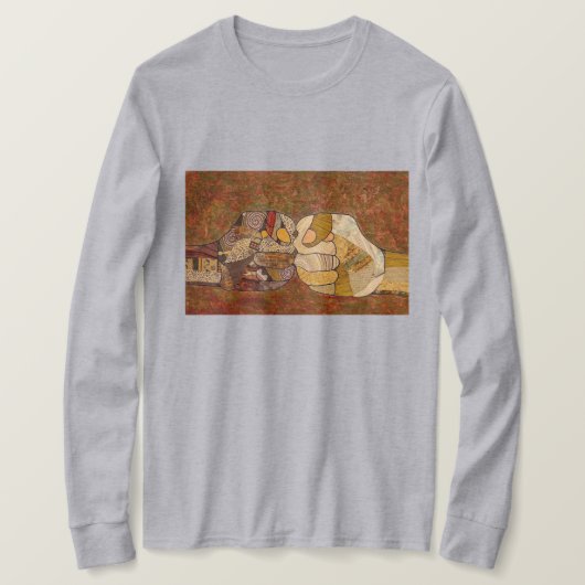 T-shirt met vuiststoot (Design voorkant)