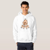 T-shirt met vuiststoot tussen vader en kinderen (Voorkant volledig)