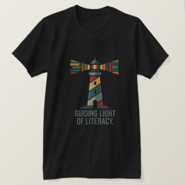 T-shirt met vuurtoren en leus 'Guiding Light of Li