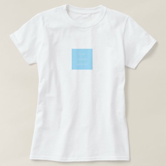 T-shirt met ware innerlijke vrede minimaal (Design voorkant)