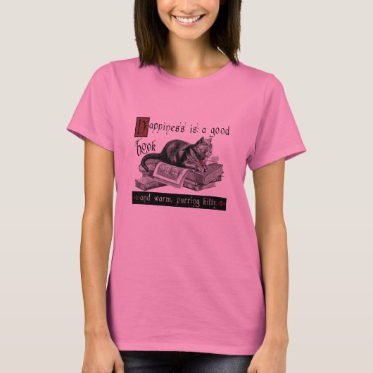 T-shirt met warm Kat (Voorkant)