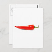 T-shirt met warme chili briefkaart (Voorkant / Achterkant)