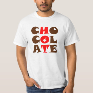 T-shirt met warme chocolade