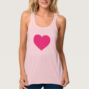 T-shirt met warme roze hart